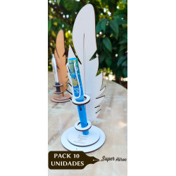 Porta Lápiz Pluma - Pack 10 unidades