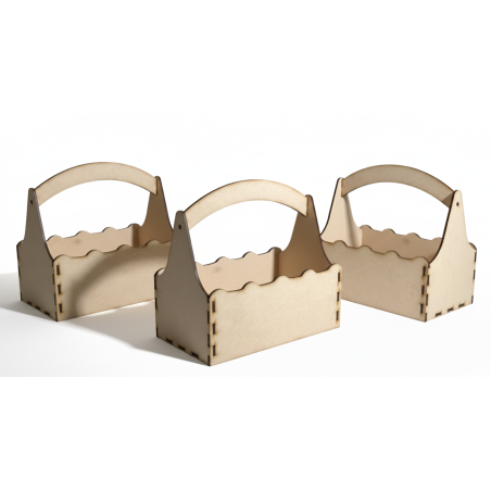 Canasta de Madera para Regalos – Set de 3 Unidades