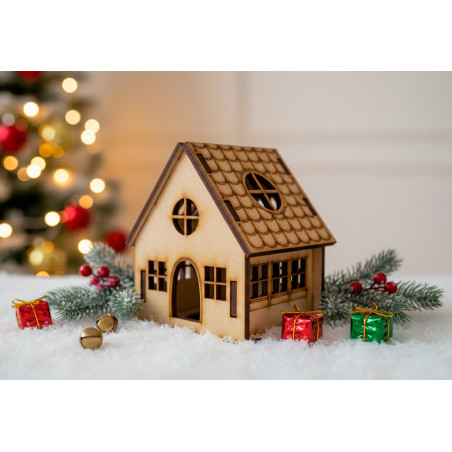 Casa en miniatura trupán 3mm – miniatura para pintar y decorar