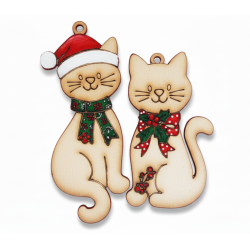 Adornos de Navidad Gatitos Pack 10 | Tiernos y únicos