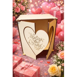 Caja Tapa Corazón Durolac 12x12 Pack 10 unidades