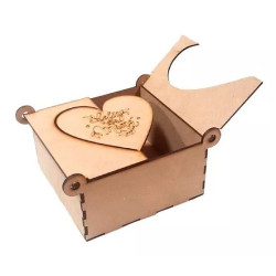 Caja de Trupán con Tapa en Forma de Corazón – Regalo Artesanal para el Día de la Madre