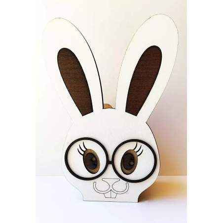 Conejito con lentes 10 unidades