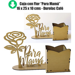 Caja Para Mamá con Flor 16x25x10 cms durolac 10 unidades