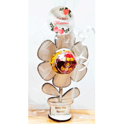 Flor porta chocolate Día de la Madre Pack 10 unidades